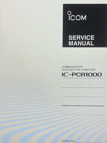 Icom pcr1000 communications - icom,