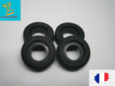 LOT DE 4 PNEUS  noirs striés pour Corgi toys BATMOBILE, ROLLS ROYCE...