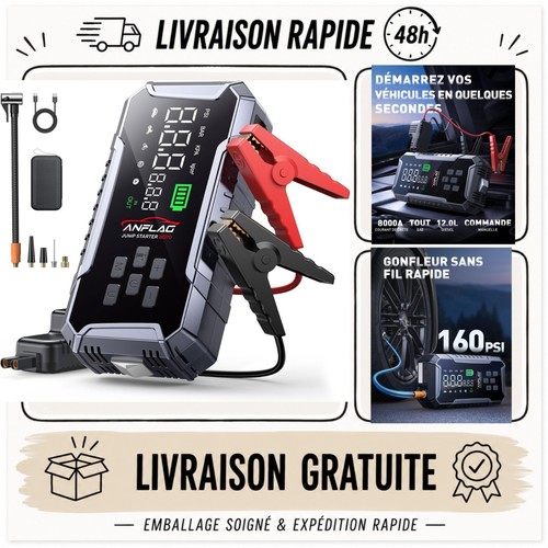 Booster batterie voiture - , 8000a