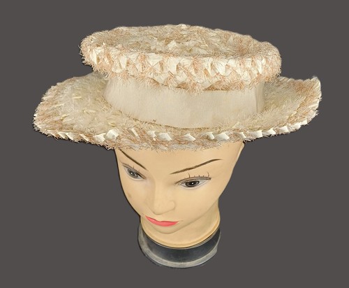 Chapeau ancien femme coiffe - ancien, de