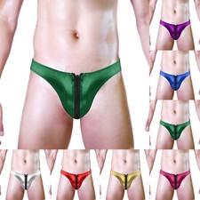 Slips en cuir de qualité supérieure pour hommes culotte taille basse pour le c