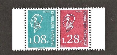 France 2021 timbres paire - 2021, n°