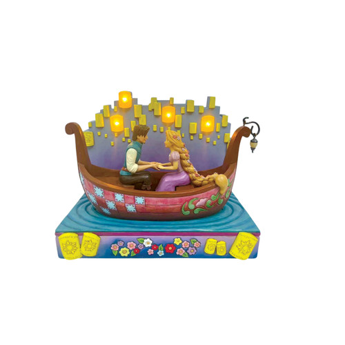 Figurine raiponce bateau avec - raiponce,