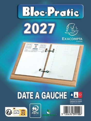 Exacompta bloc pratic 2027 - 1,
