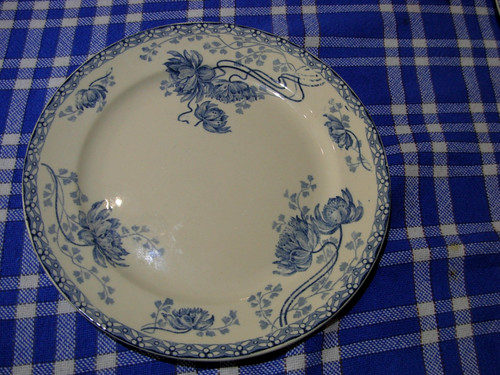 Assiette plate ancien - assiette,