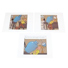 Offset x 3 / Tintin Le Secret de la licorne / Planche n° 43 Strip / Hergé (2010)