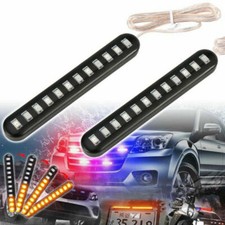 2pcs LED Feux Stop Moto Bande Lumière Séquentielle Clignotant Arrière Ambre