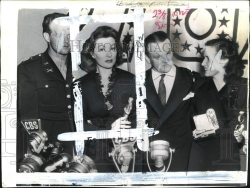 1943 press photo entertainers - photo,