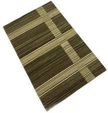 Tapis 100% Laine Gris Braun Beige Gabbeh Tissé à la Main 125x190 CM Nature S124