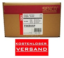 SENCO F06BAAP Staples Type Pour 10mm 24.000 St Galvanisé SFT10XP,SFW09,SFW05