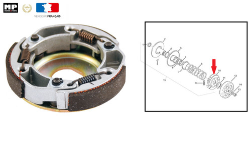 Embrayage cluch 107 mm - 107,
