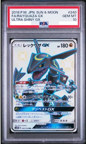Psa10 2018 rayquaza gx - 2018, fa/rayquaza