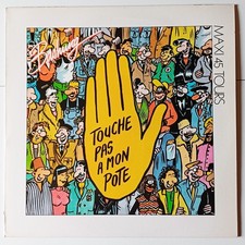 BASHUNG "Touche Pas A Mon Pote", Vinyl MAXI 45t, 1985 TBE