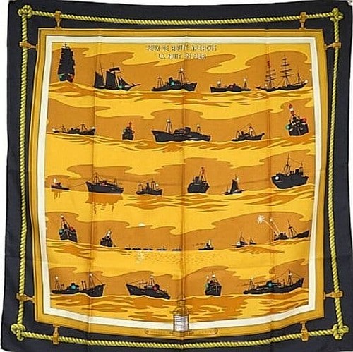 écharpe hermes carre soie - Écharpe,