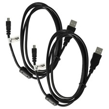2x Câble de données USB pour Panasonic Lumix DMC-TZ18 DMC-SZ9 DMC-TZ1 150cm