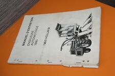 (226B) Manuel d'entretien NEW HOLLAND Ensileuse automotrice 1890
