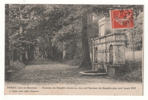 Cpa nérac fontaine - 47,