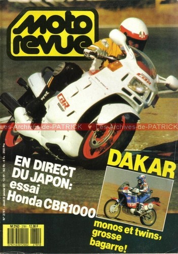 Moto revue 2781 honda cbr - revue,