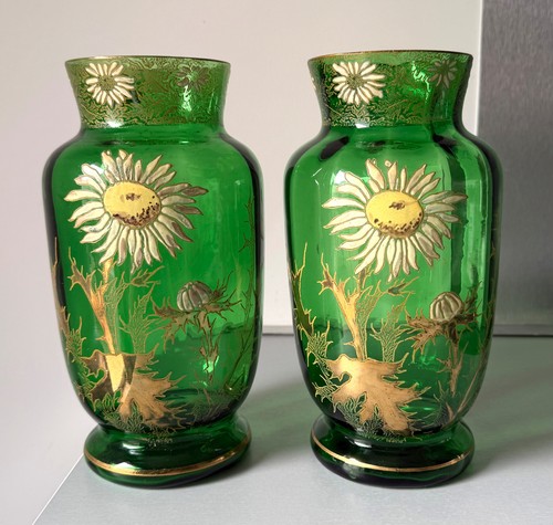 Paire vases art nouveau - vases,