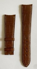 BRACELET CUIR CROCO MARRON