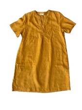 Robe en lin moutarde Caroll taille 42