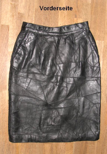 Jupe cuir canda - en, mi-longue