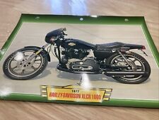Harley Davidson XLCR 1000 1977 fiche carte moto passion collection Atlas