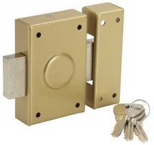 Verrou pour porte de cave Cylindre 1 entrée extérieure 35 mm 3 clés crantées-BR