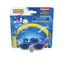 CARRERA, Voiture spéciale à friction SONIC the Hedgehog sous blister  - Bleu ...