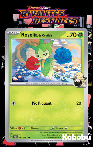 Carte pokémon rosélia - pokémon,