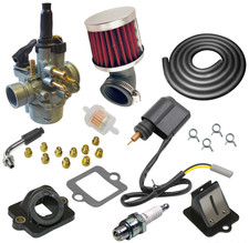 Kit carburateur racing 17,5 PHVA scooter Piaggio typhoon zip ntt stalker liberty