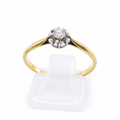 Bague solitaire 18k - bague,