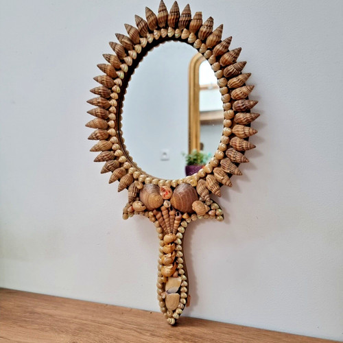 Miroir main vintage en - à,