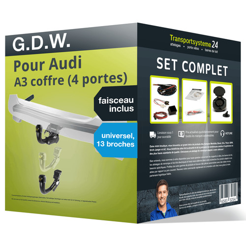 Attelage pour audi coffre - pour,