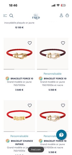 Bracelet fred force grand - force, 10