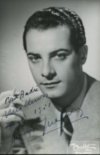 Georges GUETARY PHOTOGRAPHIE ORIGINALE 14*9 CARLET avec RARE AUTOGRAPHE