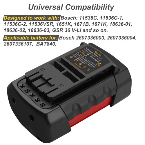 Pour bosch 36v bat810 bat836 - 36v,