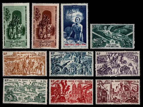 Inde poste aérienne 7 à - inde, :