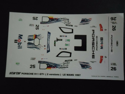 Decal porsche 911 gt1 evo - decal,