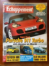 ECHAPPEMENT n°392 du 04/2000; Essai Porsche 911 Turbo/ Clio Williams/ Toyota MR