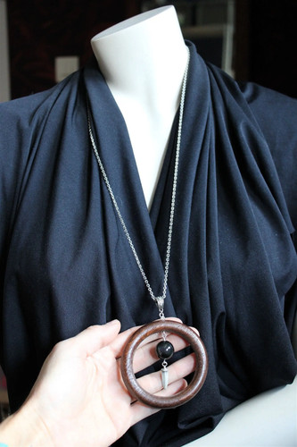 Collier sautoir oeil - , céleste