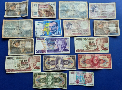 France lot 16 billets - france,