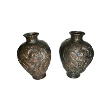 VASE CHINOIS ANCIEN EN RÉGULE 