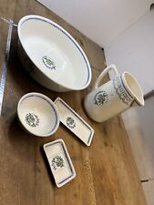 N.1 Ensemble de toilette ancien Broc et Vasque + Divers LONGWY MANON