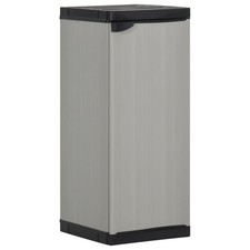 Armoire de Rangement de Jardin 1 Étagère Gris/Noir 35x40x85 cm Outils vidaXL