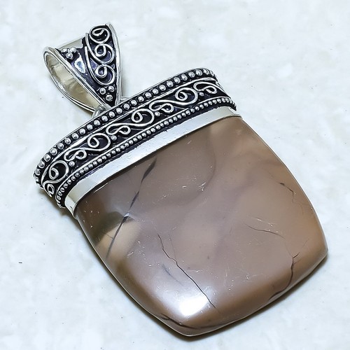 Pendentif argent pierre - pendentif, en