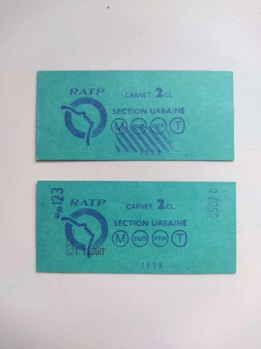 Lot anciens tickets - 2, de