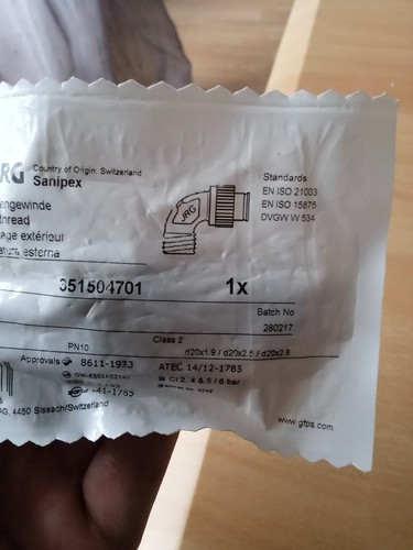 Jrg sanipex 2 - mm, zoll