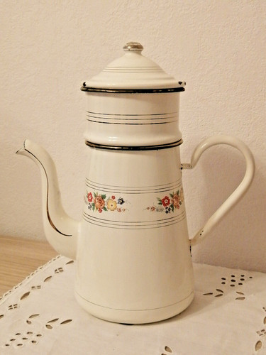Cafetiere emaillee ancienne - emaillee,