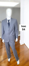 Izac Veste 54  Pantalon 46 ? costume 2 pièces gris  homme en laine